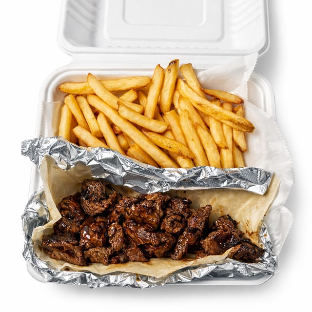 Steak Tip Dinner.