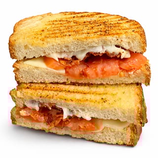 #213. Melted Provolone, Bacon & Tomatoes Panini