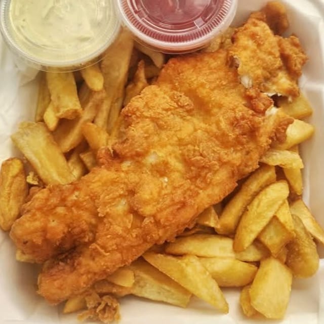 Fish and Chips Dinner.