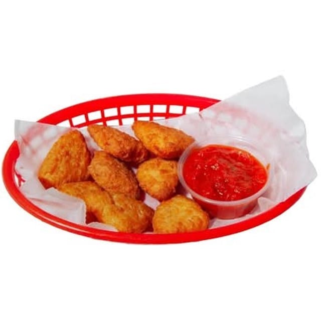Fried Macaroni and Cheese Wedges.