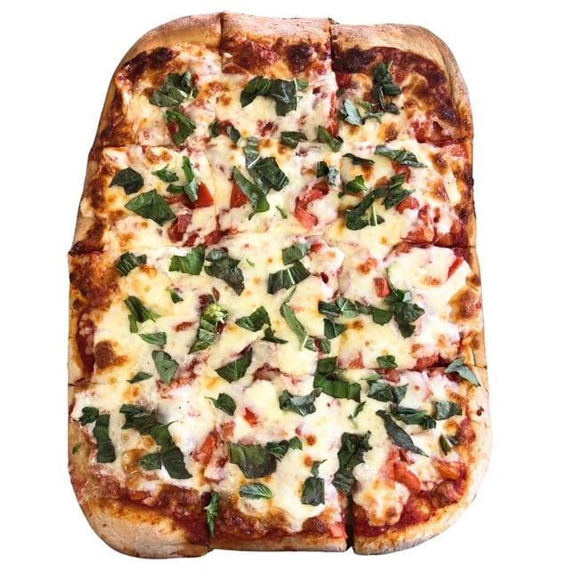 Shrimp Scampi Pizza.