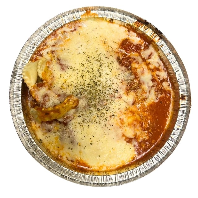 Cheese Ravioli with Sausage.