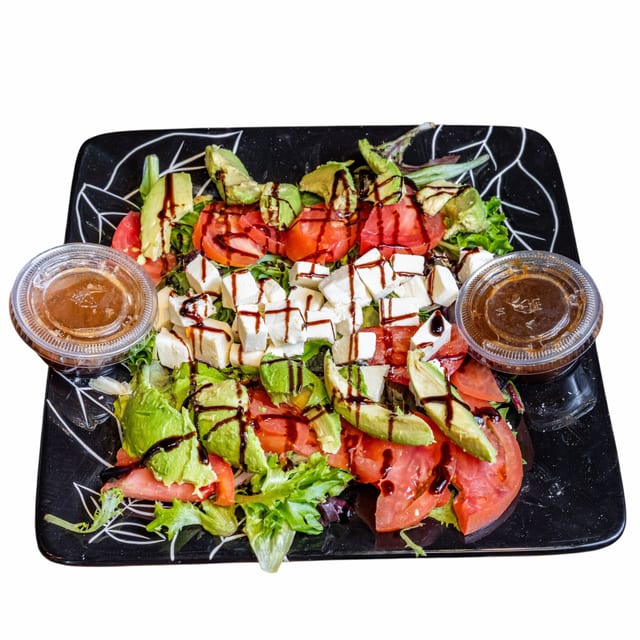 125. Fresh Mozzarella, Tomato, and Avocado Salad.