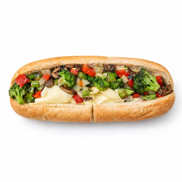 Hot Veggie Subs.