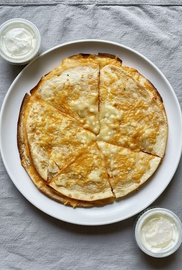 Cheese Quesadilla.